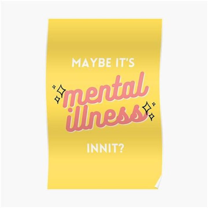 Its mental illness innit Poster 80s Painting by Lee Jake Fine Art America