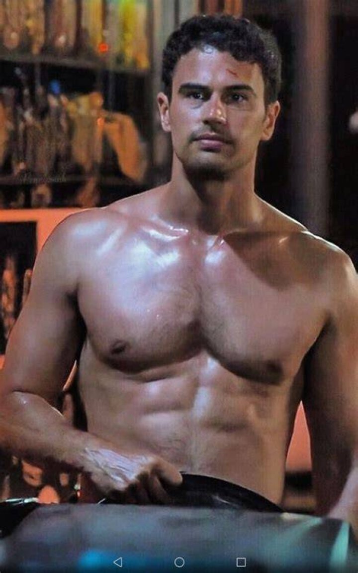 Theo James shirtless body